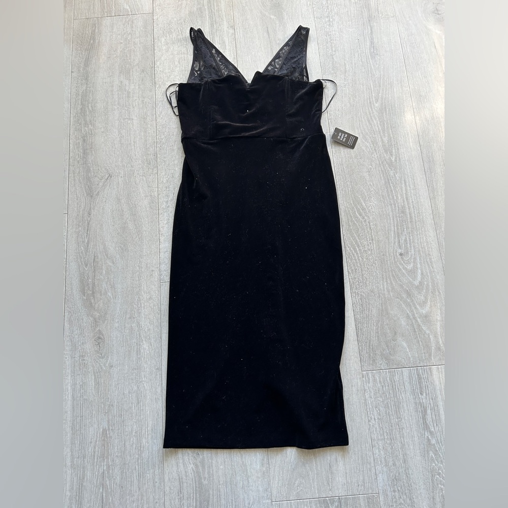Express Black Midi Dress